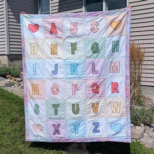Alphabet Baby Quilt ***PDF PATTERN*** - Etsy