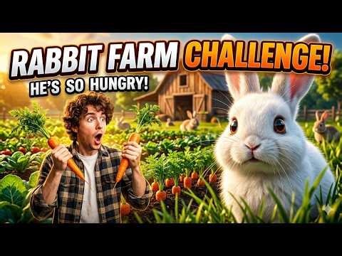 Rabbit Farm Challenge! 🚜 Peter Cooks & Catches The Thief | The Rabbit Life #CuteAnimals #FarmLife