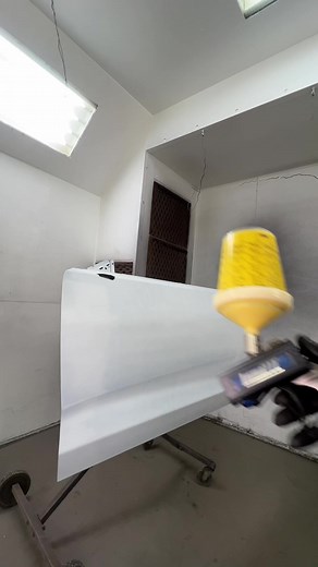 Yellow Car Paint Body Shop Painting | Satisfying Autobody Art