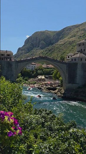 🏞️ Stari Most: The Iconic Old Bridge of Mostar 🇧🇦 | Bosnia & Herzegovina Travel Gem #shorts