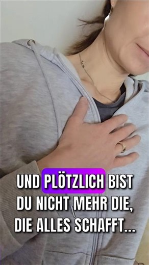 Und plötzlich bist du nicht mehr die, die alles schafft…