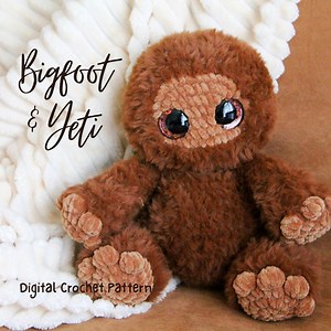 Bigfoot & Yeti Crochet Plushies DIGITAL PATTERN - Etsy