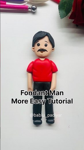 | How To Make Fondant Man Figure | Fondant Human figure | Fondant Topper ‪@fondantcakes9292‬