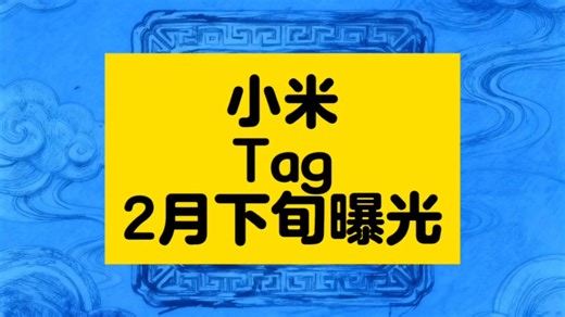 小米Tag正式曝光：跨平台追踪新选择