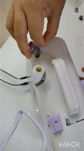 How to refill the bobbin pin for mini sewing machine #bobbin #minisewingmachine