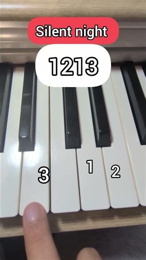 Silent night piano tutorial for beginners #piano