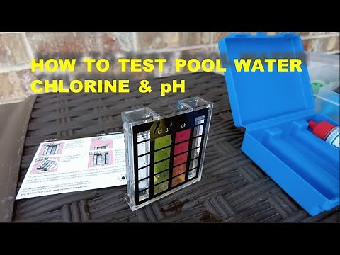 POOL WATER TEST KIT - TESTING CHLORINE AND PH LEVEL