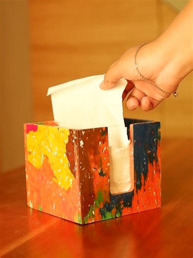 Creating a Tissue Box from Recycled Bottle Caps