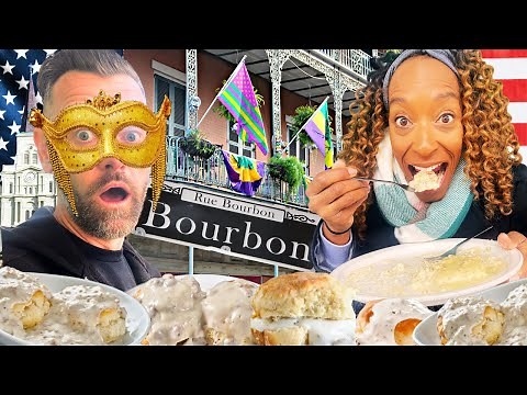 Brits Try Biscuits And Gravy For The First Time In New Orleans USA