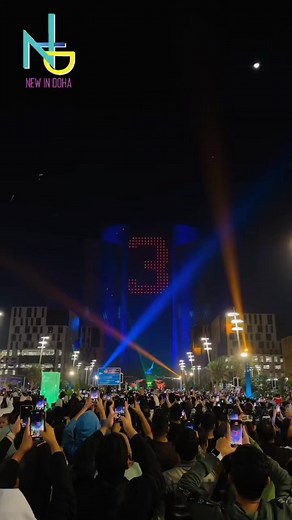 🎊🎊Happy New Year! ✨Fireworks time! Starry night & dazzling sights at Lusail Boulevard. #newindoha #Doha #Qatar #lusailboulevard #Fireworks #newyearnewbeginnings | New in Doha