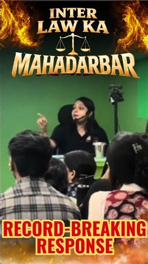 Divya Mam's INTER LAW KA MAHADARBAR ⚖️ RECORD-BREAKING RESPONSE 😍 | MEPL Classes