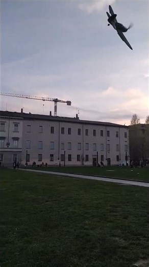 RC Plane Spitfire Fighter flying