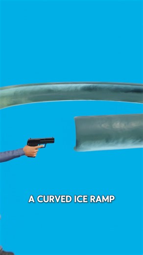 Can a Bullet Travel Through a Curved Ice Tube? | Watch And Sure