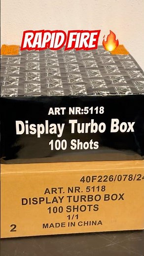 Massive 100 Shots Display Turbo Box #fireworks #pyrotechnica #pyro