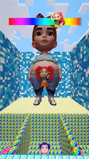 ‎KPop Demon Hunters vs Squid Game Lava Jump P.5 #kpop #minecraft