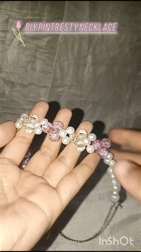 Diy pintresty necklace....💞🌷#shorts #viral #necklace #pinterest #ShortsForGoals