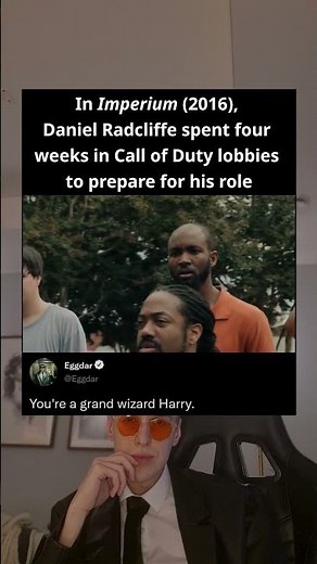 In Imperium (2016), Daniel Radcliffe spent four weeks in Call of Duty lobbies to prepare for his
