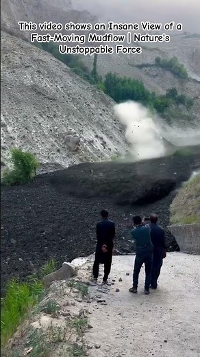 Nature’s Power: Massive Black Mudflow Sweeps Through Mountain Valley #Mudflow #Geology #shorts