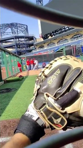 POV: Ever Wonder What It’s Like Catching an MLB Bullpen? ⚾🔥