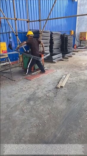 Bending and straightening without stopping: the speed and rhythm of rebar forming