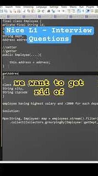 Java Interview Prep: Nice 1st Round Questions Explained! #shorts #javainterviewquestions