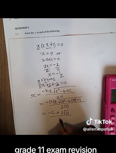 this is a deep into the first question of a grade 11 Maths paper. I hope u find it helpful and informative #2023ExamRevision