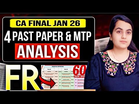 CA Final FR 60+ Confirmed Topics For Jan 2026 🔥4 Past Paper & MTP Analysis | CA Learners