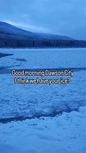 1K views · 568 reactions | River stopped in Dawson City yesterday afternoon, apparently, then let go around midnight. Here goes your ice folks! #yukon #yukonriver #offgrid #dawsoncity #eyesonice #ice | Yukon Bush Life | Facebook