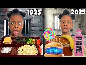 EATING 100 YEARS OF JAIL FOOD!| Sasha&Asher