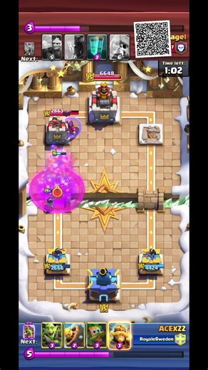 Scan the qr code for my deck:)- #clashroyale #clashroyaleshorts #clashroyalegameplay #nobatidao