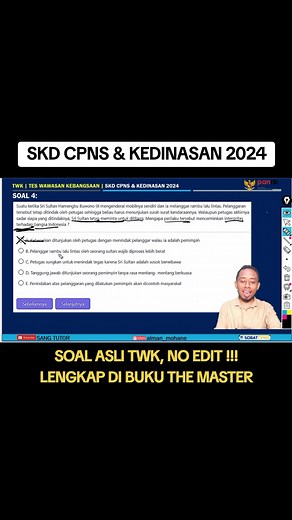 Persiapan SKD CPNS & KEDINASAN 2024 Bersama Sang Tutor