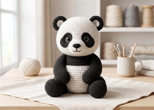 Panda Crochet Pattern PDF, Baby Panda Amigurumi Plush Toy, Easy DIY - Etsy