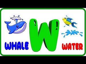 Letter W story | Kids Learning Alphabet W | English Alphabet | Educational Videos For Toddlers