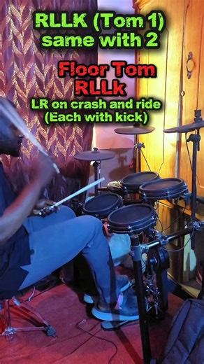 Here is a free beginner drum lesson to spice up your play!! #drums #music