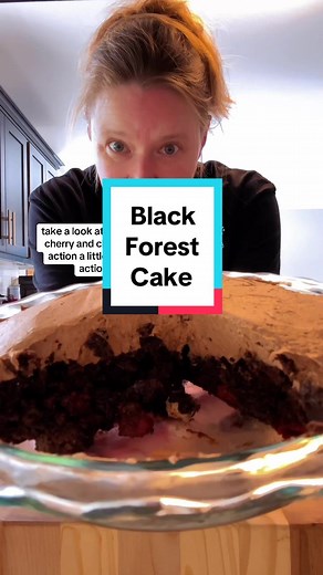 Two Ingredient Black Forest Cake Recipe