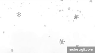 FREE HD video backgrounds – winter scene snow flakes falling on white background with mist on Make a GIF