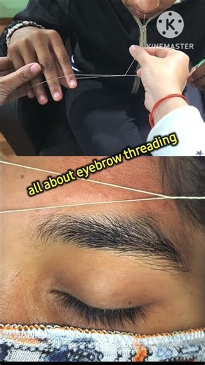 Eyebrow threading tutorial