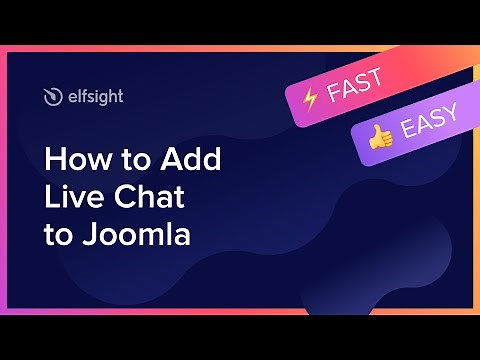 How to Add Live Chat Extension to Joomla