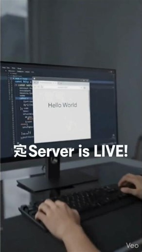 Create NodeJS server in 20 seconds | #nodejs #server #coding #tutorial