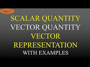 Lec-1 Scalar Quantity and Vector Quantity Examples | Vector Representation |EMFT| R K Classes|Hindi|