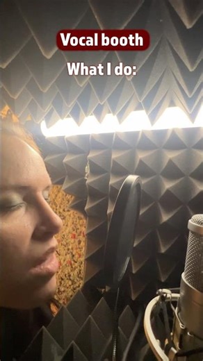 Who’s the real owner of our vocal booth? 🎤 #music #singer #recording #vocals #band #progrock