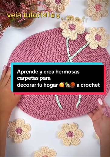 Aprende a crear hermosas carpetas de crochet desde cero