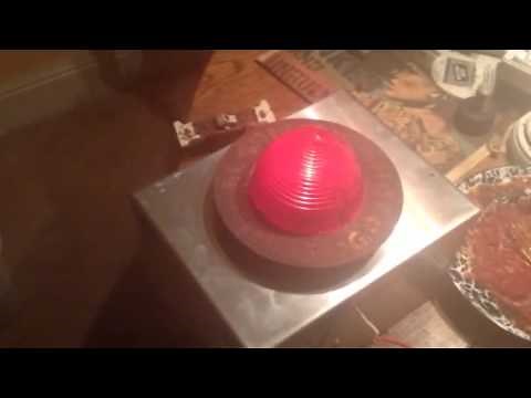 Dictograph alarm system speaker with red light