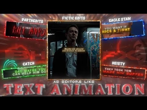 Ae editor like TEXT ANIMATION inspired [ Alight Motion] ‎⁨@fictic_editz⁩ 