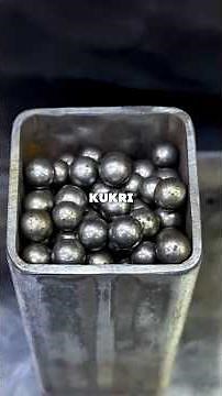 150 Steel Balls to Kukri #kukriknife #blacksmith #forging #craftsmanship