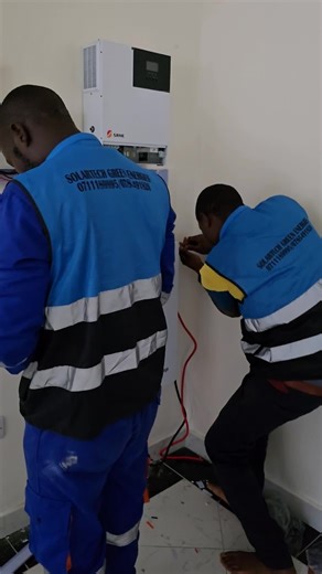 clean solar system installation #solartechgreenenergies #solarinstaller #solaristhesolution #kenyantiktok #