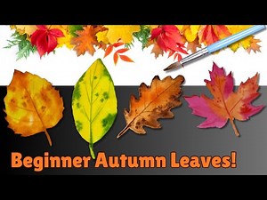 Simple Watercolor Autumn Leaves | Beginner-Friendly Painting Guide