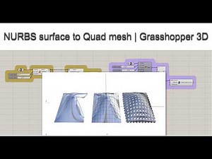 NURBS surface to Quad mesh | Grasshopper 3D