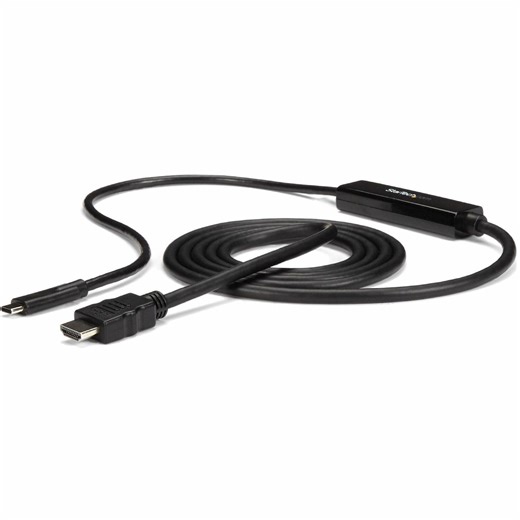StarTech 3.3ft (1m) USB C to HDMI Cable, 4K 30Hz USB Type-C to HDMI Video Display Converter, Monitor Adapter Cord, Thunderbolt Compat.