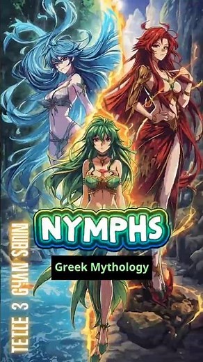 🌿 Nymphs in Greek Mythology Explained #shorts #greekmythology